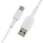 Belkin BoostCharge USB Type-C kabel 1m Hvid